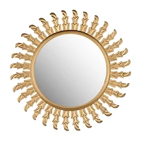 Safavieh Inca Gold Sun Wall Mount Sunburst Wall Mirror