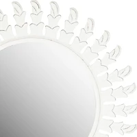 Safavieh Inca White Sun Wall Mount Sunburst Wall Mirror