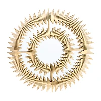 Safavieh Kalani Gold Wall Mount Sunburst Wall Mirror