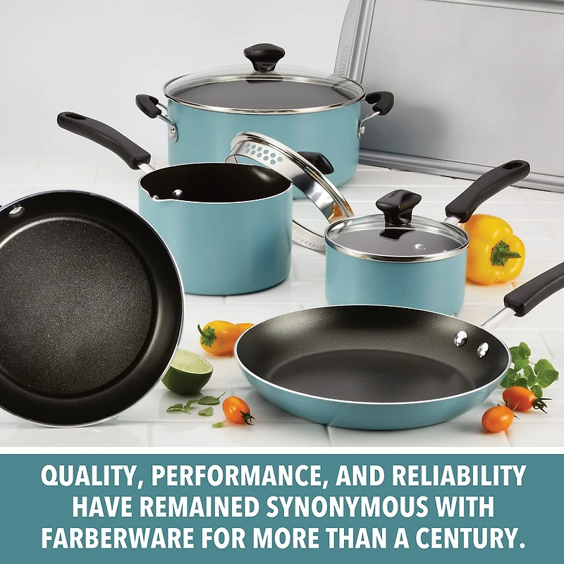 Farberware Cookstart DiamondMax Aluminum 15-pc. Cookware Set