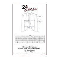 24/7 Comfort Apparel 3/4 Length Sleeve Open Cardigan