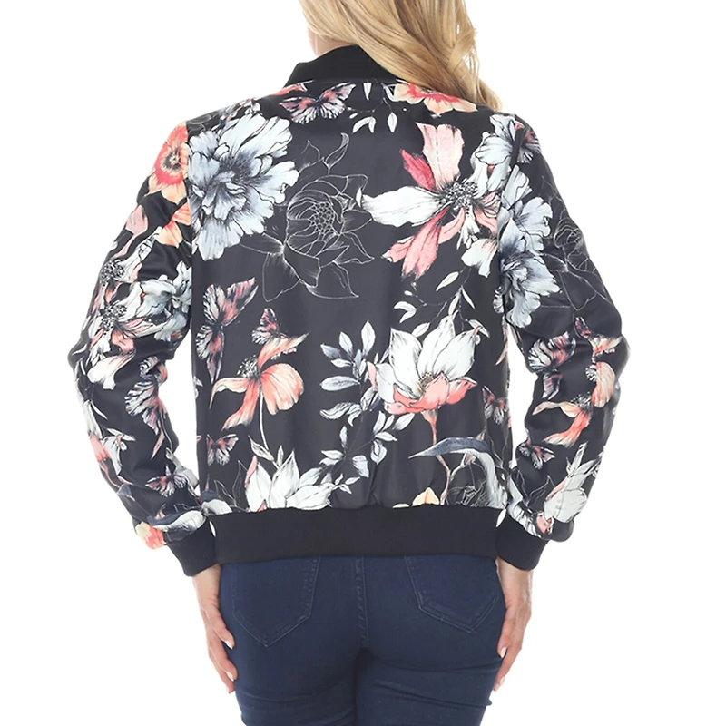 White Mark Womens Midweight Bomber Jacket