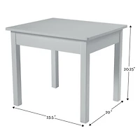 Melissa & Doug Wooden Table & Chairs (Gray)
