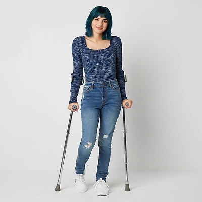 a.n.a Womens Mid Rise Adaptive Hidden Access Opening Skinny Fit Jegging Jean
