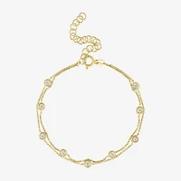 Diamond Addiction (G-H / Si2-I1) 10K Gold 8 Inch Cable Chain Bracelet
