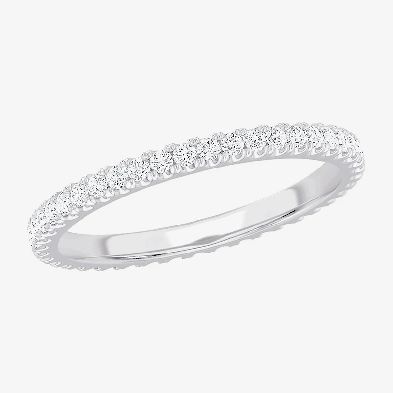 Matching Eternity Band Rings (G-H / Si1-Si2) Womens 1/2 CT. T.W. Lab Grown White Diamond 10K Gold Wedding