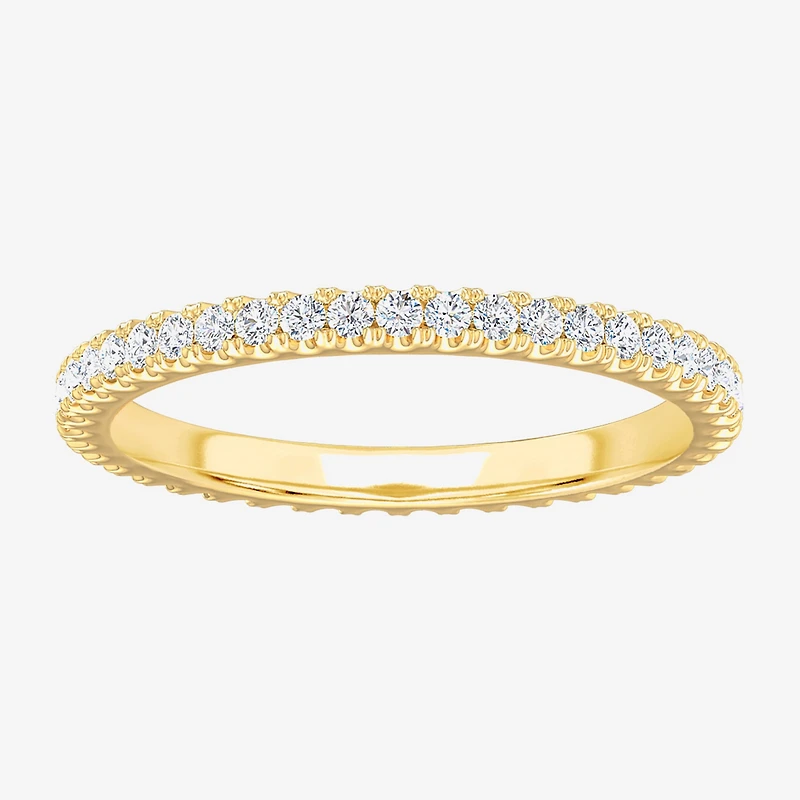 Matching Eternity Band Rings (G-H / Si1-Si2) Womens 1/2 CT. T.W. Lab Grown White Diamond 10K Gold Wedding