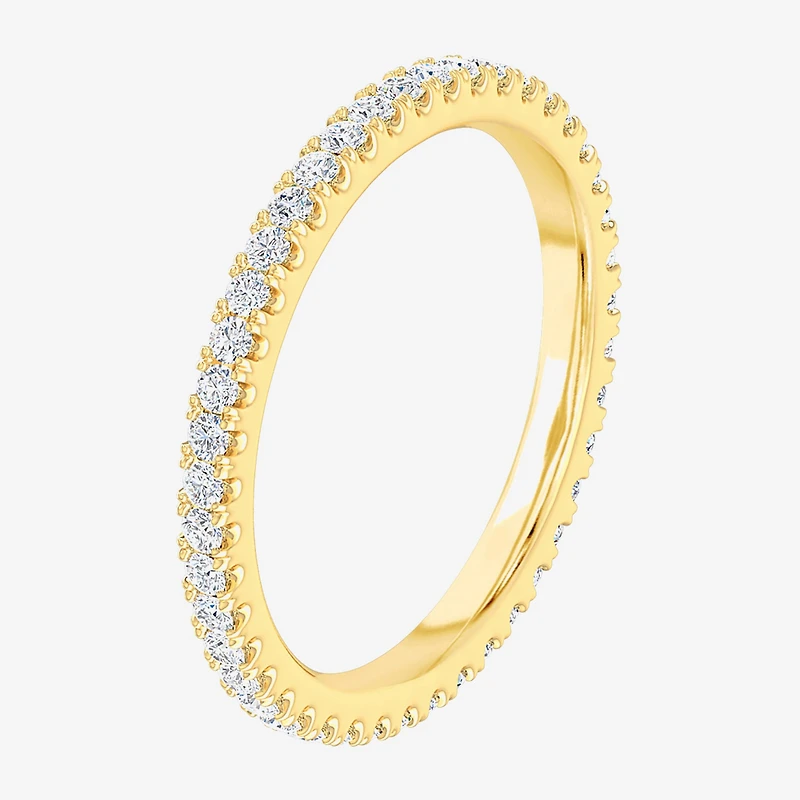 Matching Eternity Band Rings (G-H / Si1-Si2) Womens 1/2 CT. T.W. Lab Grown White Diamond 10K Gold Wedding