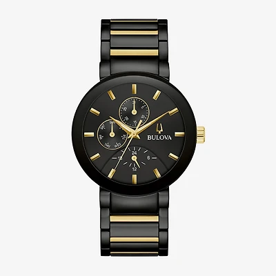 Bulova Mens Chronograph Two Tone Stainless Steel Bracelet Watch 98c149