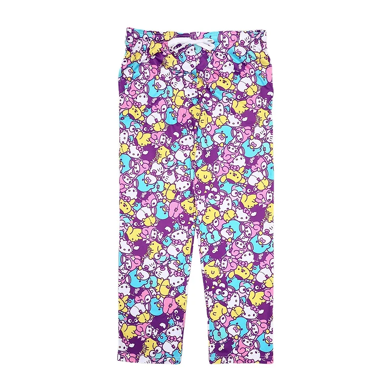 Womens Plush Hello Kitty Pajama Pants