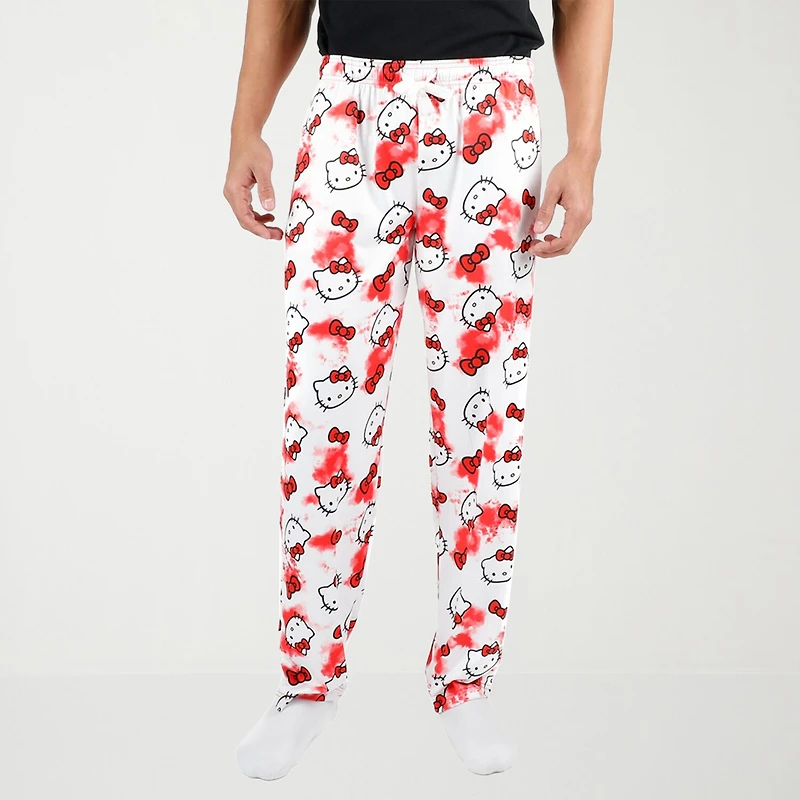 Womens Plush Hello Kitty Pajama Pants
