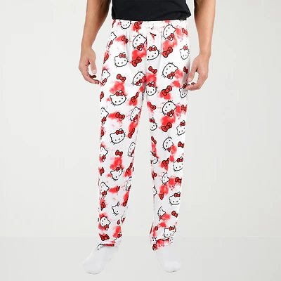 Womens Plush Hello Kitty Pajama Pants