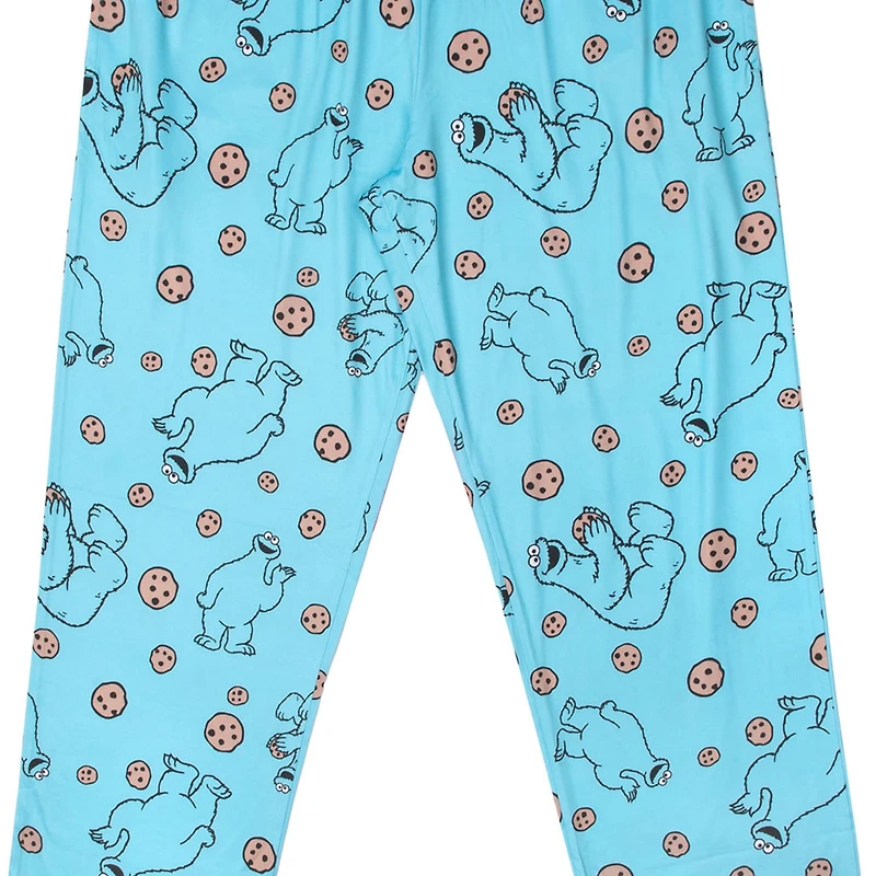 Womens Plush Sesame Street Pajama Pants