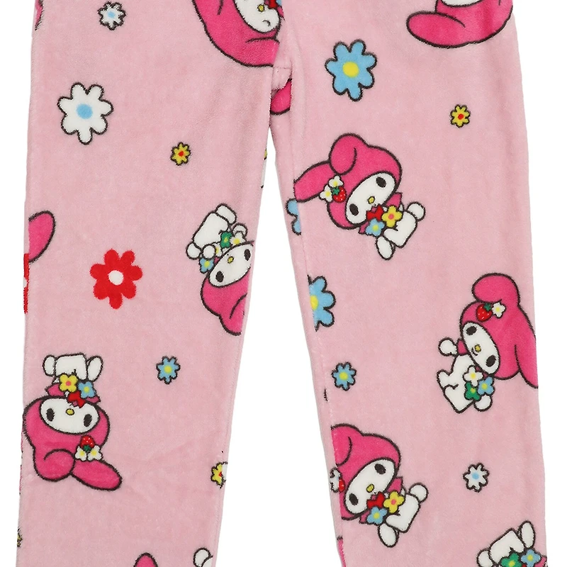 Womens Plush My Melody Pajama Pants