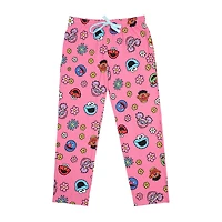 Womens Sesame Street Plush Crew Neck Short Sleeve 2-pc. Pajama Set