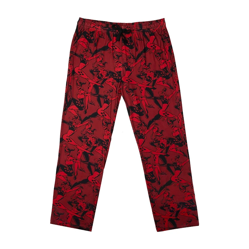 Harley Quinn Womens Plush Crew Neck Short Sleeve 2-pc. Pajama Set