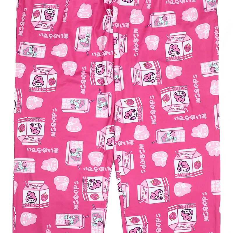 Womens Plush My Melody Pajama Pants