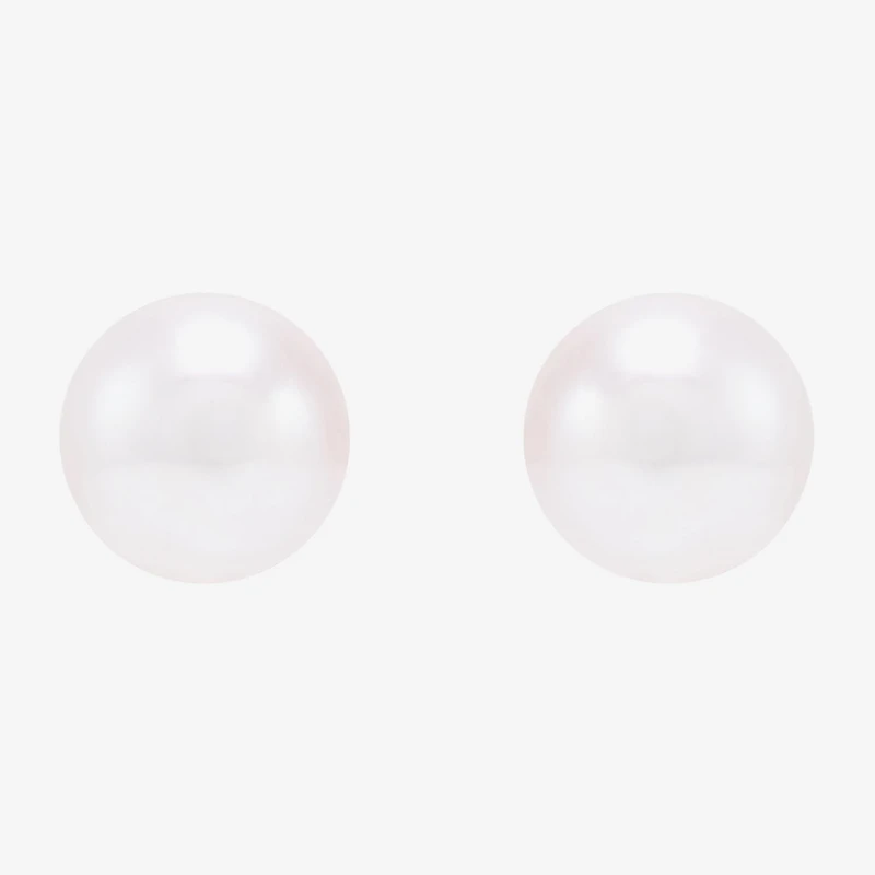 Certified Sofia™ 10K Gold 6-6.5mm Cultured Freshwater Pearl Stud Earrings