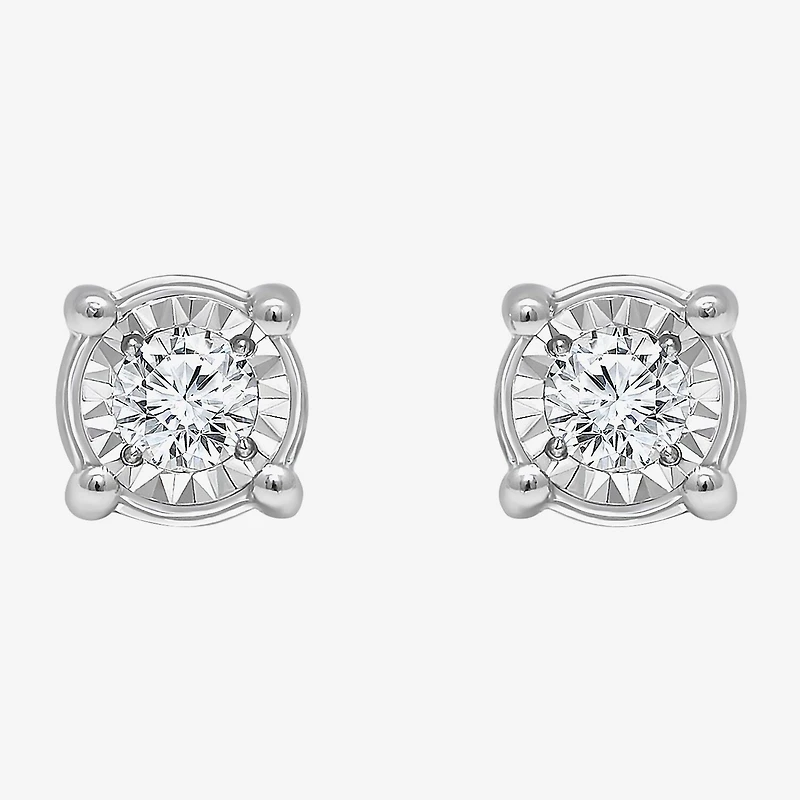 Tru Miracle 1/2 CT. T.W. Lab-Grown White Diamond 10K Gold 5.8mm Stud Earrings