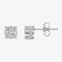 Tru Miracle 1/2 CT. T.W. Lab-Grown White Diamond 10K Gold 5.8mm Stud Earrings