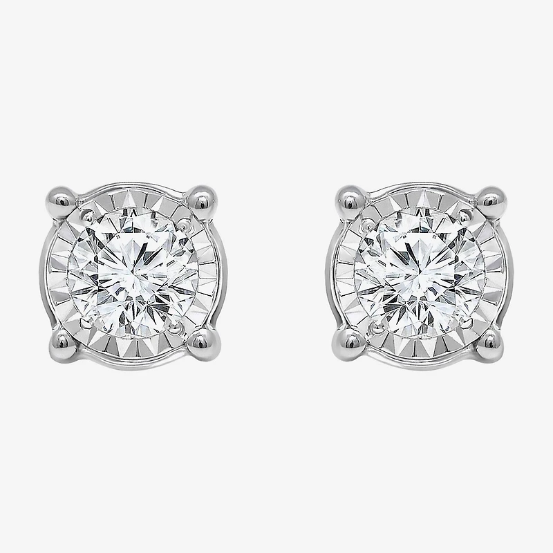 Tru Miracle 1 CT. T.W. Lab Grown White Diamond 14K Gold 6.8mm Stud Earrings