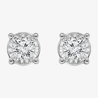 Tru Miracle 1 CT. T.W. Lab Grown White Diamond 14K Gold 6.8mm Stud Earrings