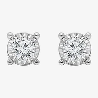 Tru Miracle 1 1/2 CT. T.W. Lab Grown White Diamond 10K Gold 6.7mm Round Stud Earrings