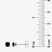 1/2 CT.T.W. Color-Enhanced Black Diamond Studs 10K White Gold