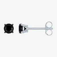 1/2 CT.T.W. Color-Enhanced Black Diamond Studs 10K White Gold