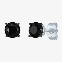 1 CT.T.W. Color-Enhanced Black Diamond Studs 10K White Gold