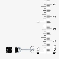 1 CT.T.W. Color-Enhanced Black Diamond Studs 10K White Gold