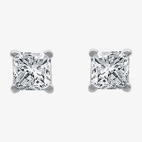 ( G/SI1-SI2 ) 3/8 CT. T.W. Lab-Grown Diamond Princess-cut Stud Earrings 10K Gold