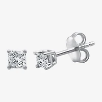 ( G/SI1-SI2 ) 3/8 CT. T.W. Lab-Grown Diamond Princess-cut Stud Earrings 10K Gold