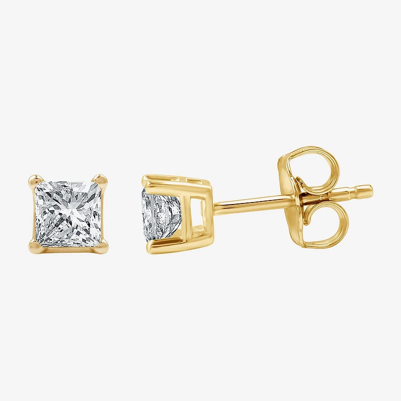 5/8 CT. T.W. Lab-Grown (G / Si1-Si2) Diamond Princess-cut Stud Earrings 10K or 14K Gold