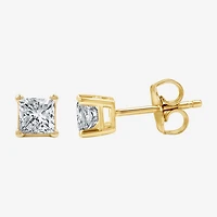 5/8 CT. T.W. Lab-Grown (G / Si1-Si2) Diamond Princess-cut Stud Earrings 10K or 14K Gold