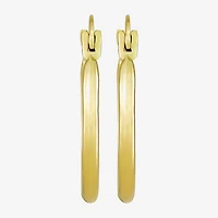 Womens 10K Gold 22mm Round Hoop Earrings