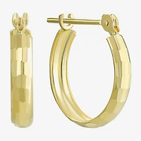 14K Gold Small Hoop Earrings 