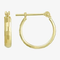 14K Gold Small Hoop Earrings 