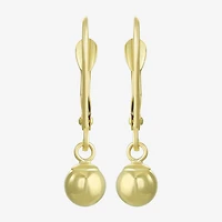 14K Gold Ball Drop Earrings
