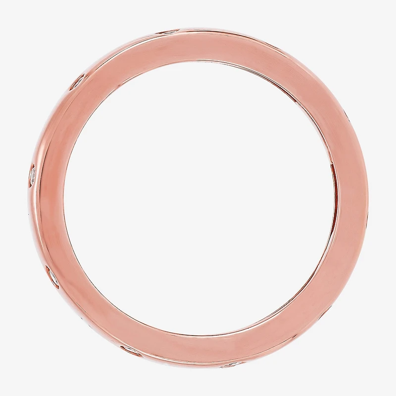 Limited Quantities! Womens Cubic Zirconia 18K Rose Gold Over Silver Sterling Silver Ring Set