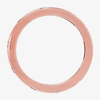 Limited Quantities! Womens Cubic Zirconia 18K Rose Gold Over Silver Sterling Silver Ring Set