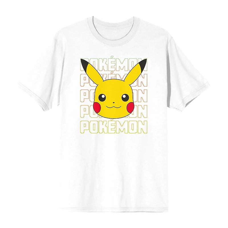 Pokemon Mens Crew Neck Short Sleeve 2-pc. Pajama Set