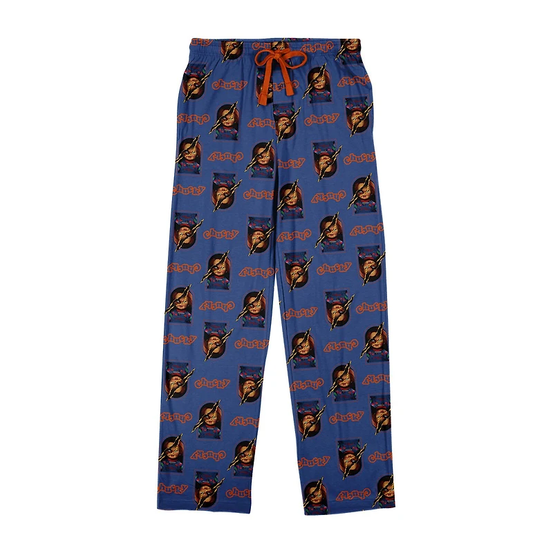 Chucky Mens Crew Neck Short Sleeve 2-pc. Pajama Set
