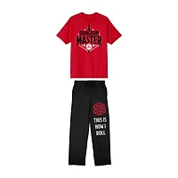 Dungeons And Dragons Mens Crew Neck Short Sleeve 2-pc. Pajama Set