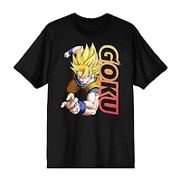 Dragon Ball Mens Crew Neck Short Sleeve 2-pc. Pajama Set