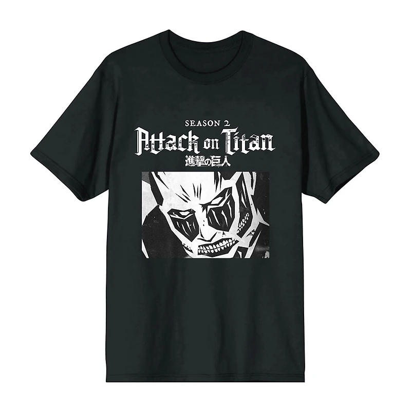 Attack On Titan Mens Crew Neck Short Sleeve 2-pc. Pajama Set