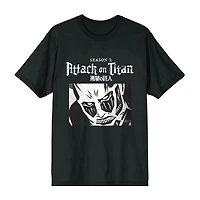 Attack On Titan Mens Crew Neck Short Sleeve 2-pc. Pajama Set