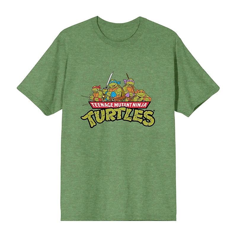 Teenage Mutant Ninja Turtle Mens Crew Neck Short Sleeve 2-pc. Pajama Set