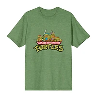 Teenage Mutant Ninja Turtle Mens Crew Neck Short Sleeve 2-pc. Pajama Set