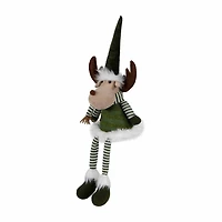 Northlight 20" Striped Legs Moose Christmas Tabletop Decor